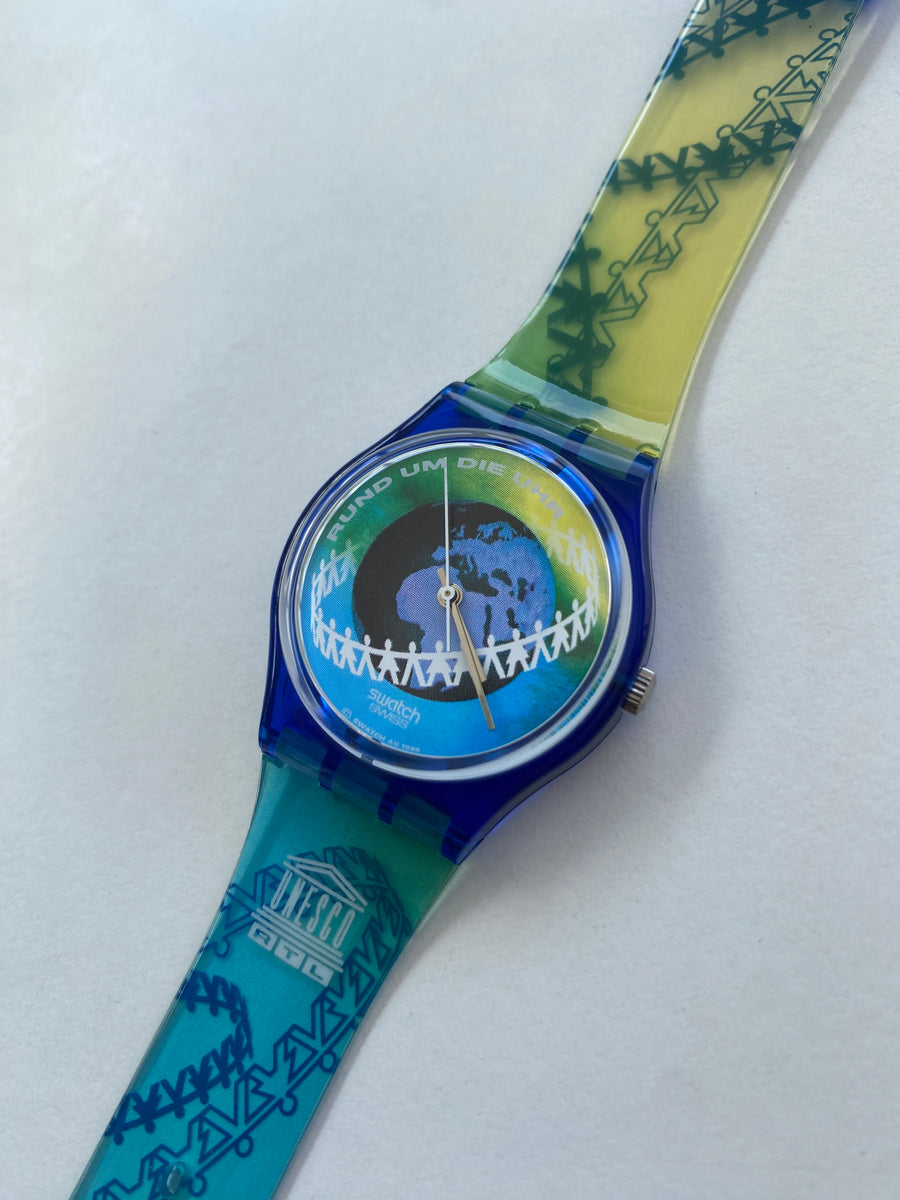 Swatch Watch - GZ153 - AROUND THE CLOCK Vintage 1996 Swatch Rund Um Die Uhr (unesco) GZ153 - Unworn  main image 3