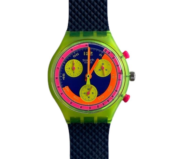 Swatch スウォッチ クロノグラフ Grand Pric SCJ101 NEW OLD STOCK VINTAGE UNWORN UNUSED 1992 SWATCH GRAND PRIX