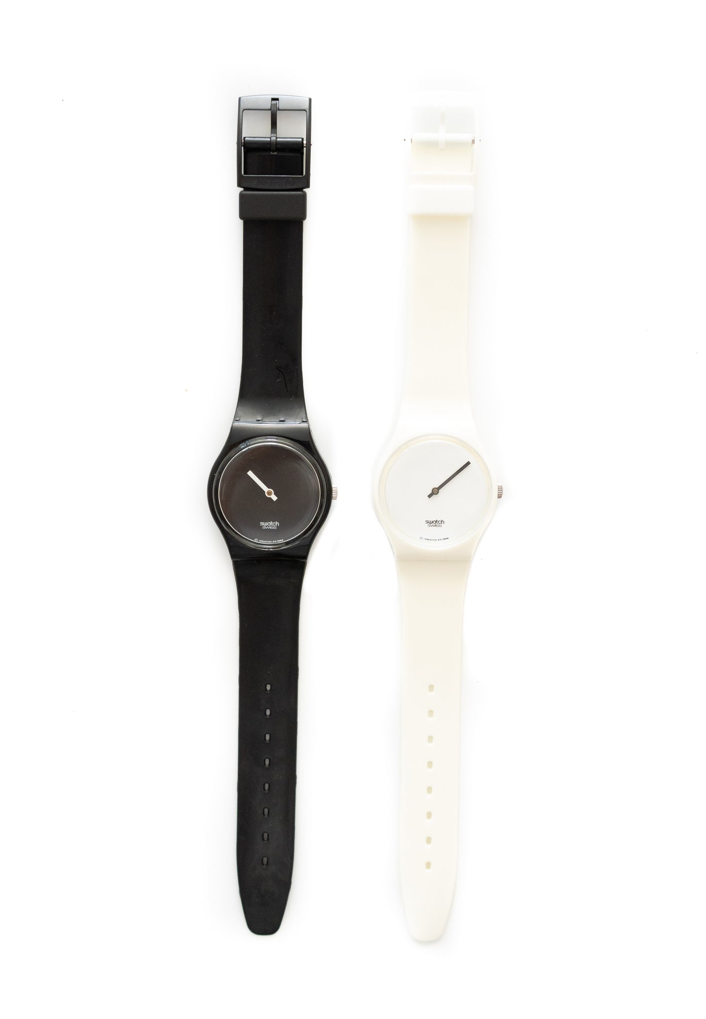 Swatch black best sale and white