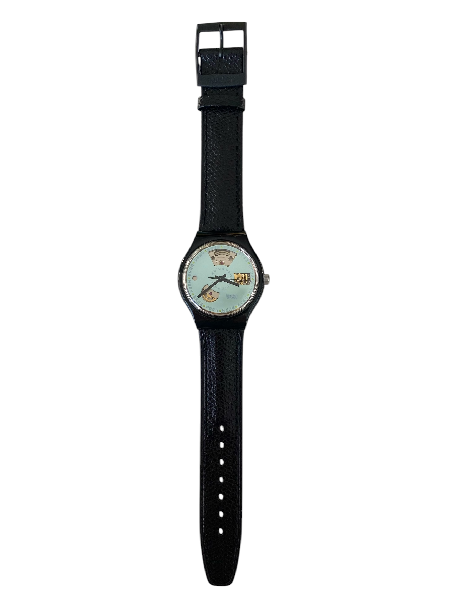 1991 'Black Motion' Vintage Gents Automatic Swatch SAB100