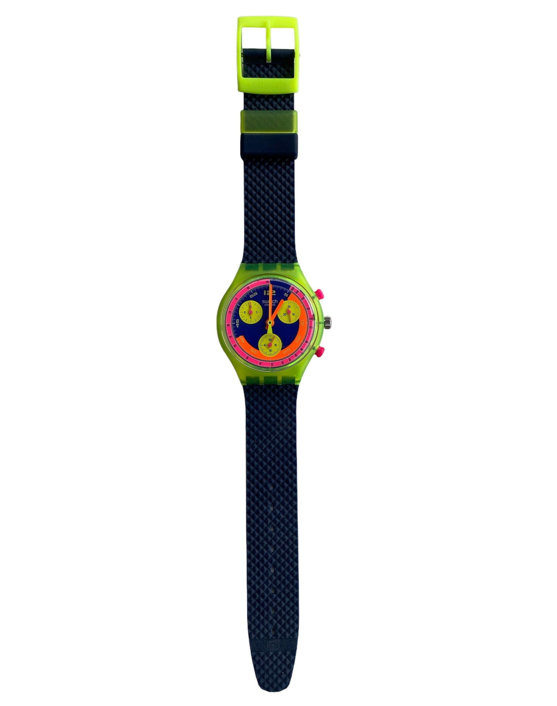 Vintage 1992 Swatch Chrono GRAND PRIX SCJ101 - Unworn Mint
