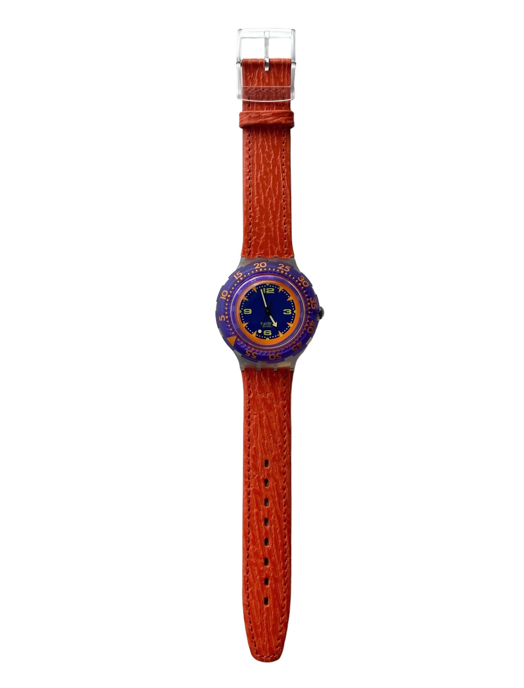 SWATCH Olympic公式　Fun Scuba　RareVintage Rare Orange Swatch Fun Scuba Sugb103 Climbing Lobster